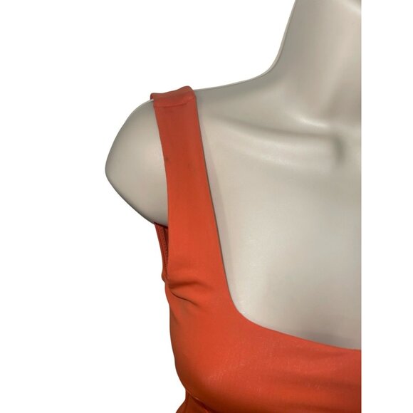 PEGGY HARTANTO Women's Size 4 Orange Cutout Side Tie Swimsuit One Piece READ - Picture 5 of 10